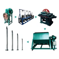 Máquina automática para fabricar clavos de alambre