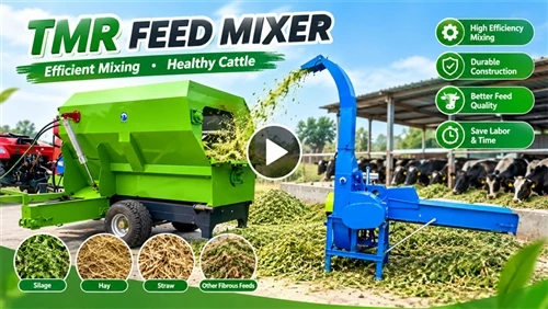 Carro mezclador de pienso móvil Alimentador mezclador TMR|Prueba de trituraci...
